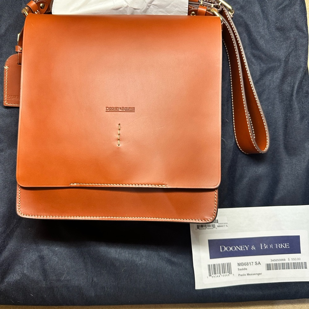 Dooney & Bourke Tan Leather Crossbody Bag